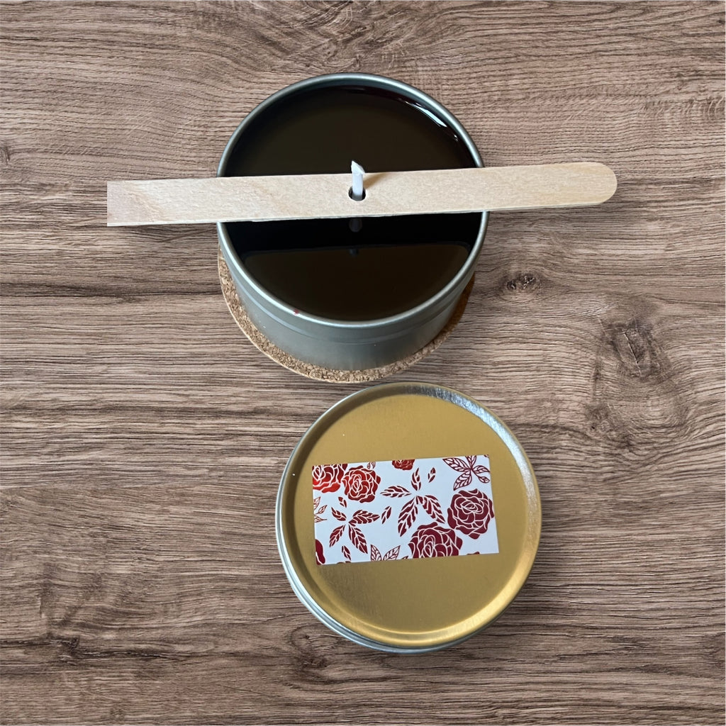 ROSE SCENTED TIN CANDLE